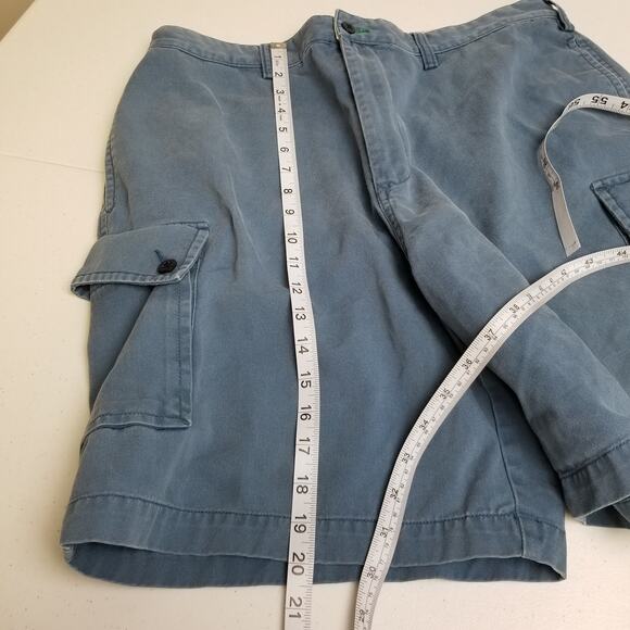 Tommy Hilfiger Blue Cargo Type Men's Shorts Lots of Pockets Very Good Size 34 - Picture 4 of 4